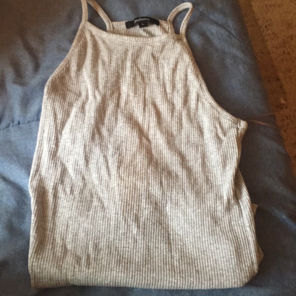 FOREVER 21 GREY KNIT TOP